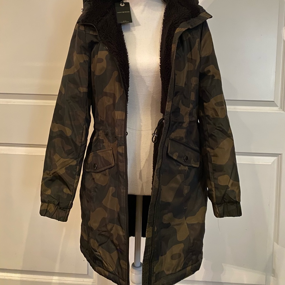 COPY - - Lucky ☘️ brand Anorak Camo hooded jacket